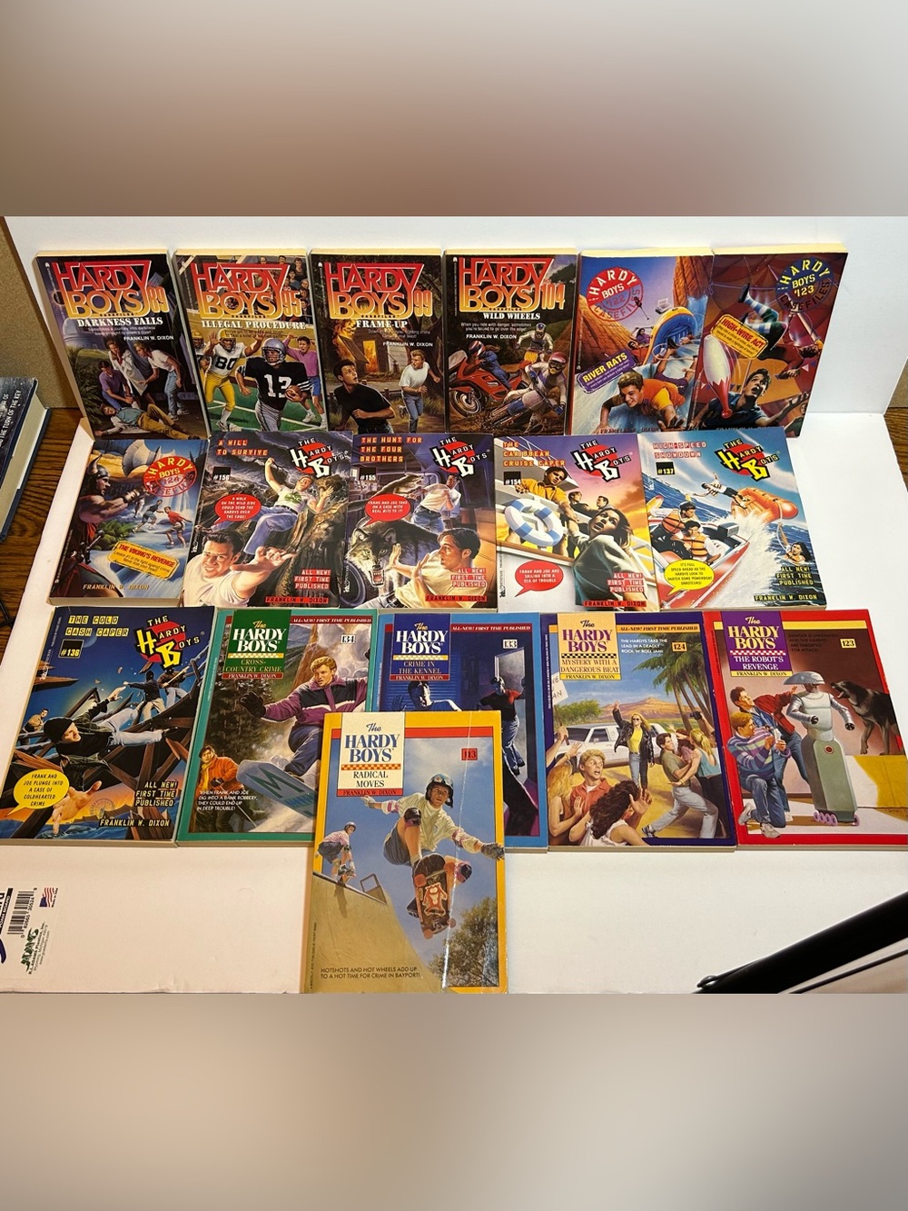 Vintage Hardy Boys Book Lot of 15 - Casefiles & Mystery Paperbacks 90s Nostalgia